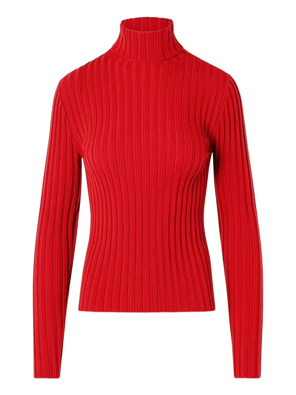 Wool Knit Turtleneck Sweater