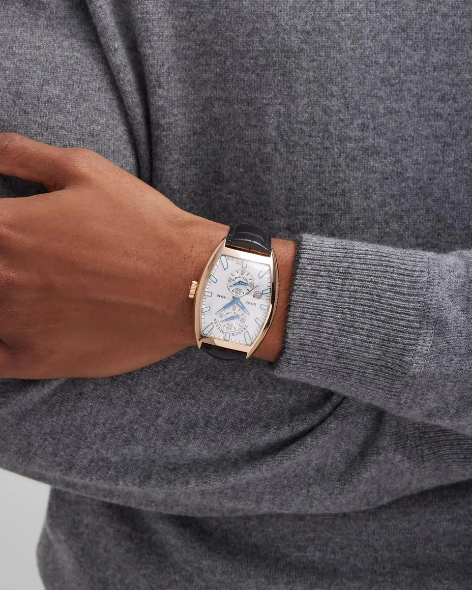 Franck Muller Men's 18K Rose Gold Master Banker Watch with Alligator Strap | Thumbnail 2