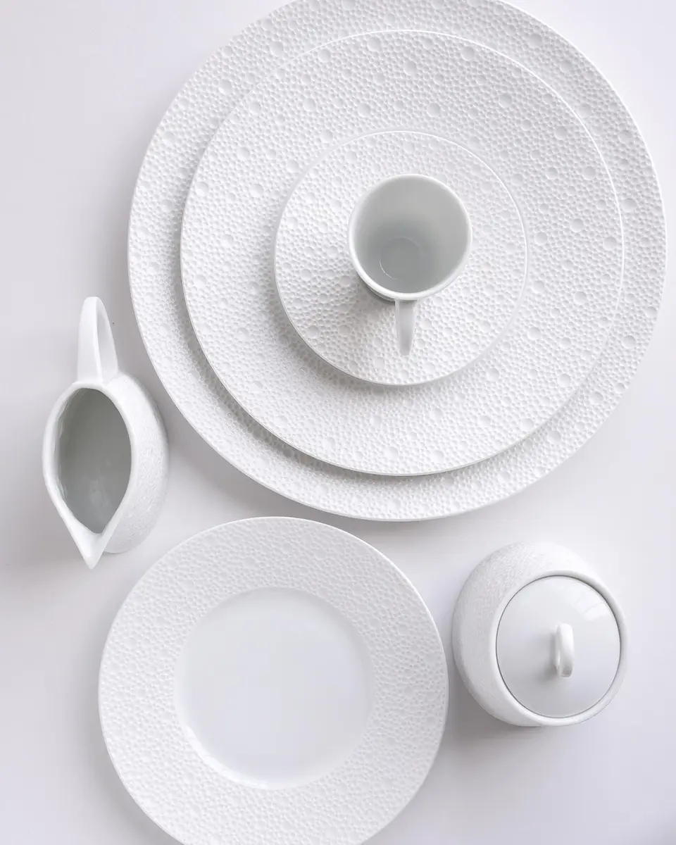 Bernardaud Ecume White Dinner Plate | Thumbnail 2 Bernardaud Ecume White Dinner Plate | Thumbnail 2