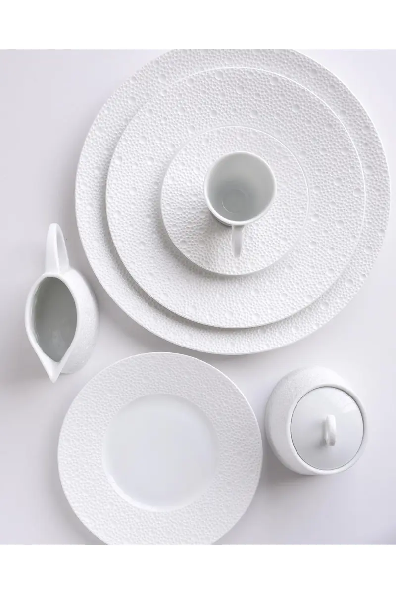 Bernardaud Ecume White Dinner Plate | Thumbnail 4 Bernardaud Ecume White Dinner Plate | Thumbnail 4