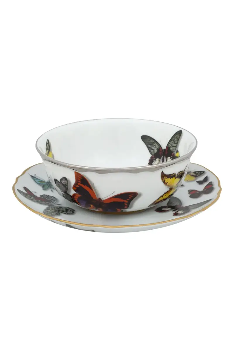 Christian LaCroix X Vista Alegre Butterfly Parade Consomme Cup & Saucer | Thumbnail 2 Christian LaCroix X Vista Alegre Butterfly Parade Consomme Cup & Saucer | Thumbnail 2