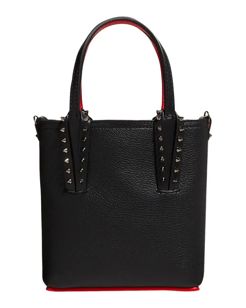 Cabata N/S Mini Tote in Grained Leather