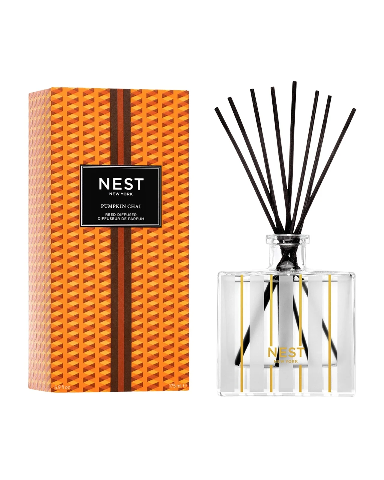 NEST New York Pumpkin Chai Reed Diffuser, 6. oz./ 180 mL