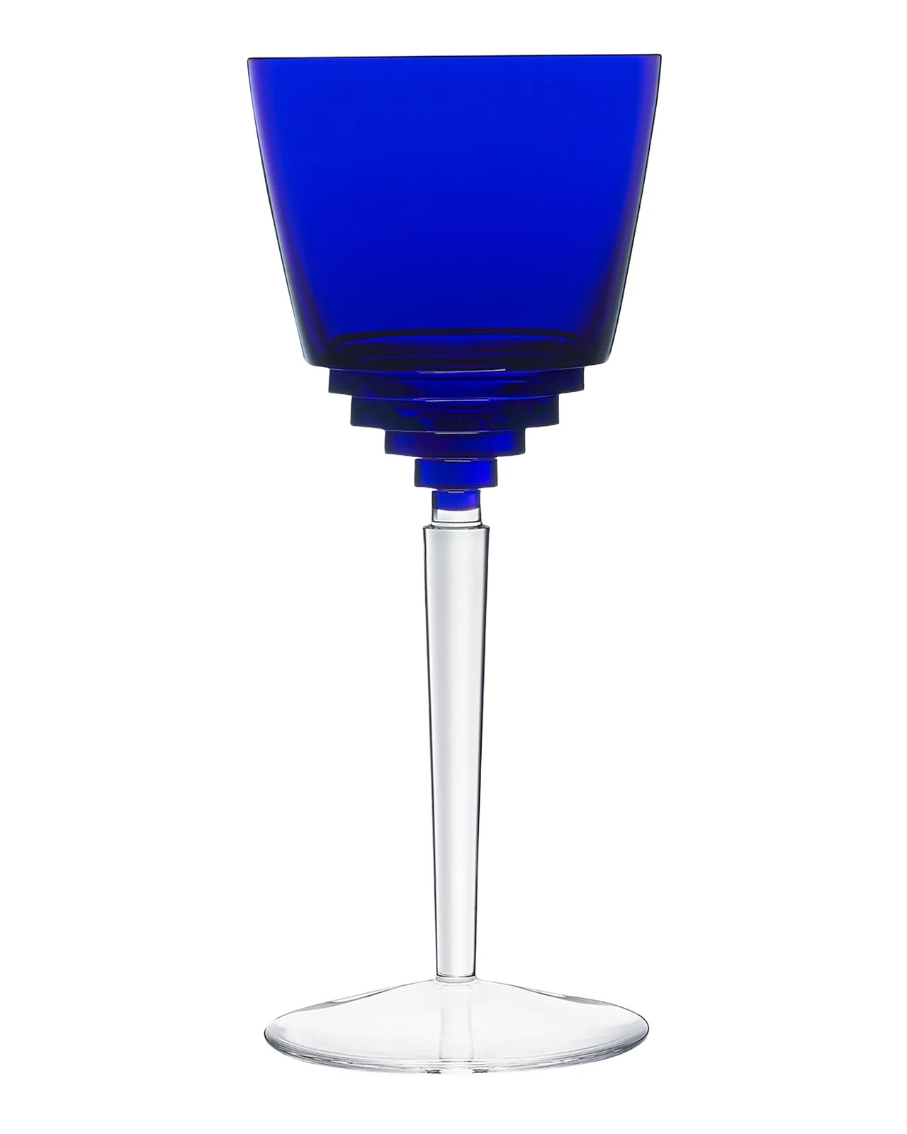 Saint Louis Crystal Oxymore Dark-Blue Hock Glass