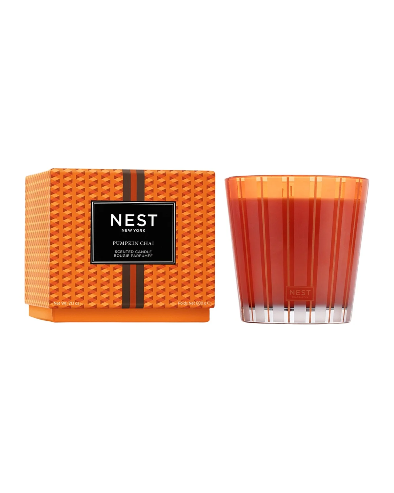 NEST New York Pumpkin Chai 3 Wick Candle, 21.2 oz./ 600 g
