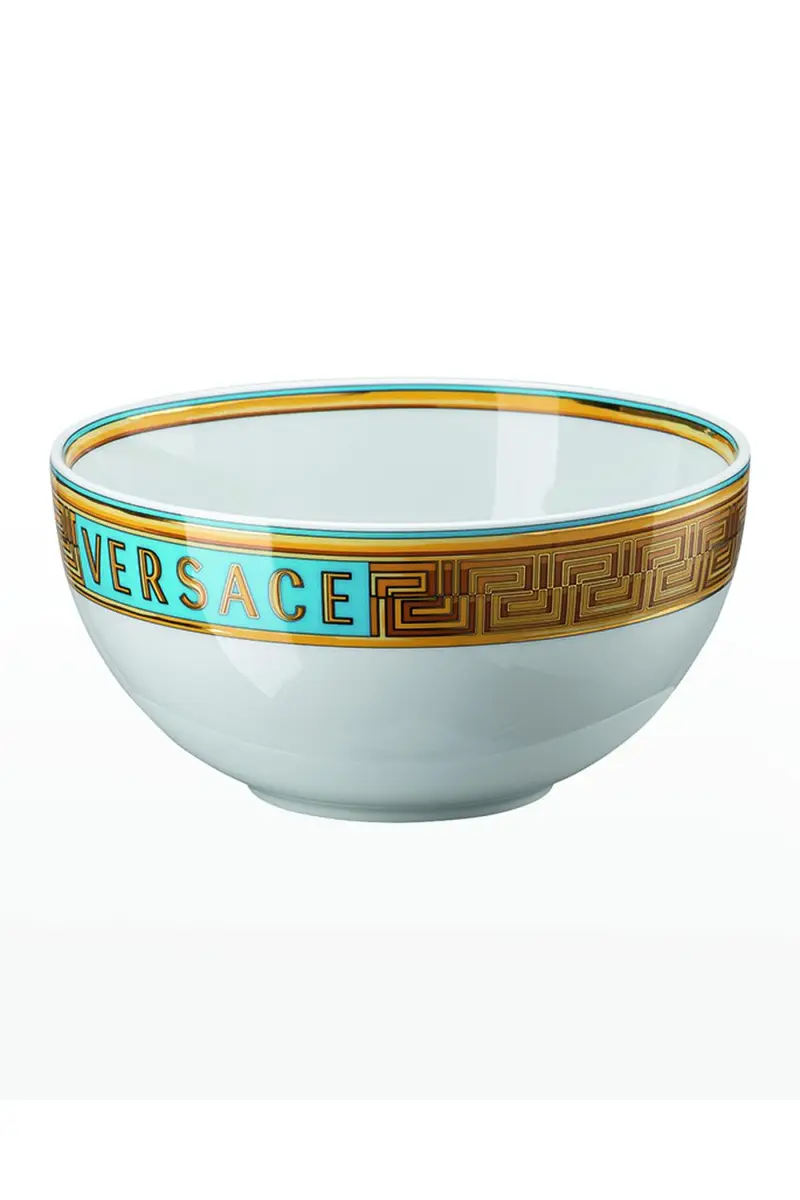 Versace Medusa Amplified Blue Coin Cereal Bowl | Thumbnail 3 Versace Medusa Amplified Blue Coin Cereal Bowl | Thumbnail 3