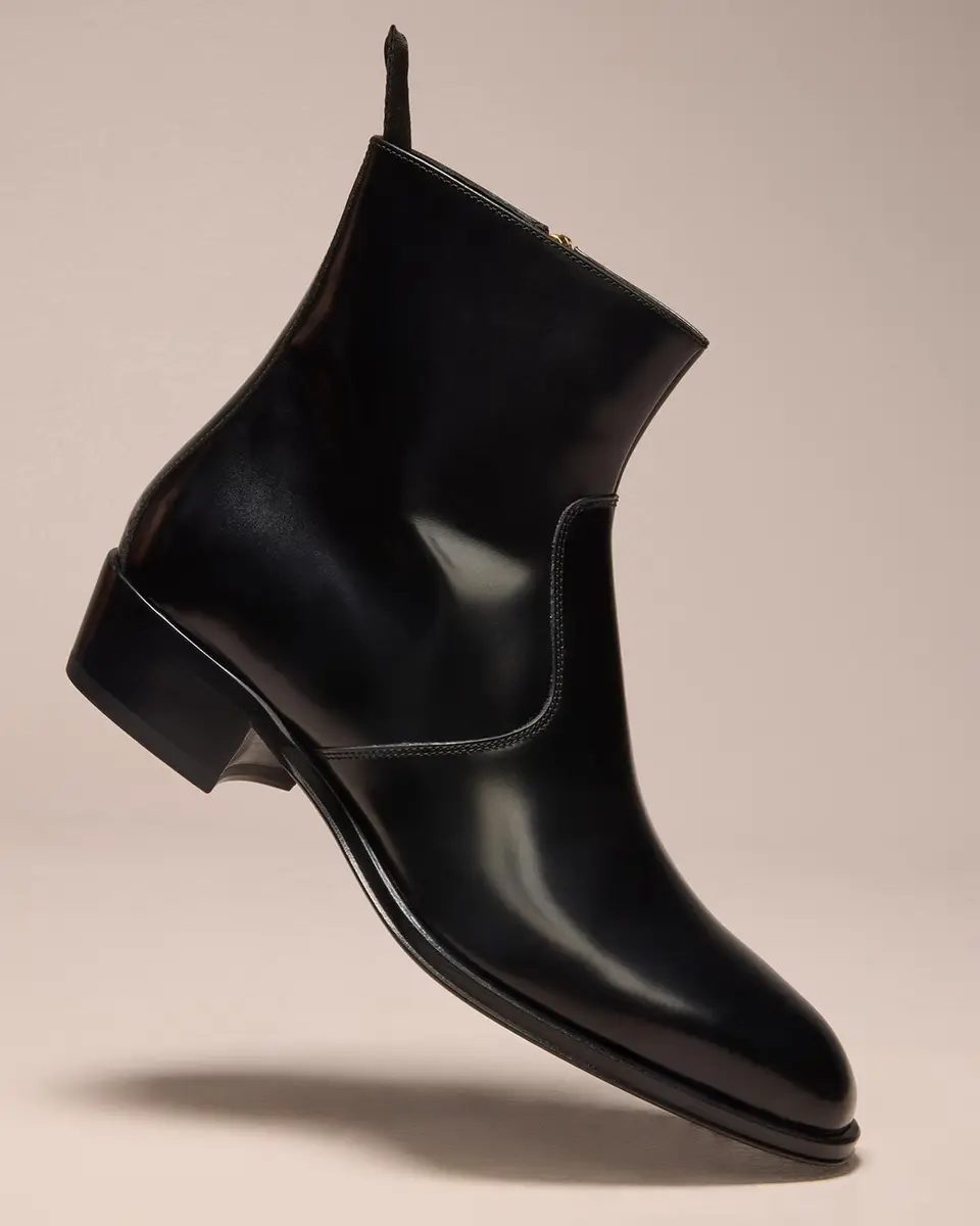 Giuseppe Zanotti Men's Chicago 40 Leather Ankle Boots | Thumbnail 4 Giuseppe Zanotti Men's Chicago 40 Leather Ankle Boots | Thumbnail 4