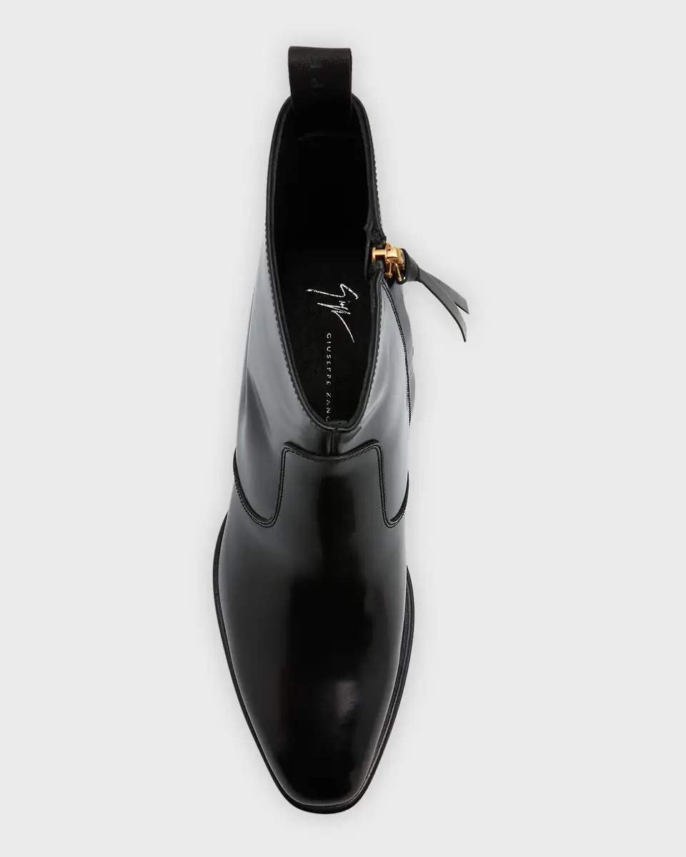Giuseppe Zanotti Men's Chicago 40 Leather Ankle Boots | Thumbnail 5 Giuseppe Zanotti Men's Chicago 40 Leather Ankle Boots | Thumbnail 5