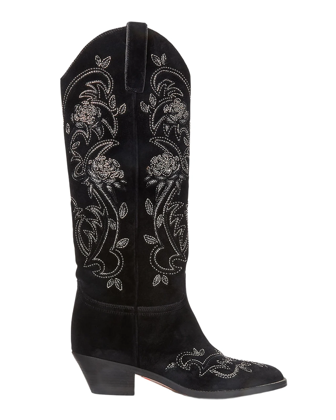 Ralph Lauren Collection Jaelynne Beaded Velvet Cowboy Boots