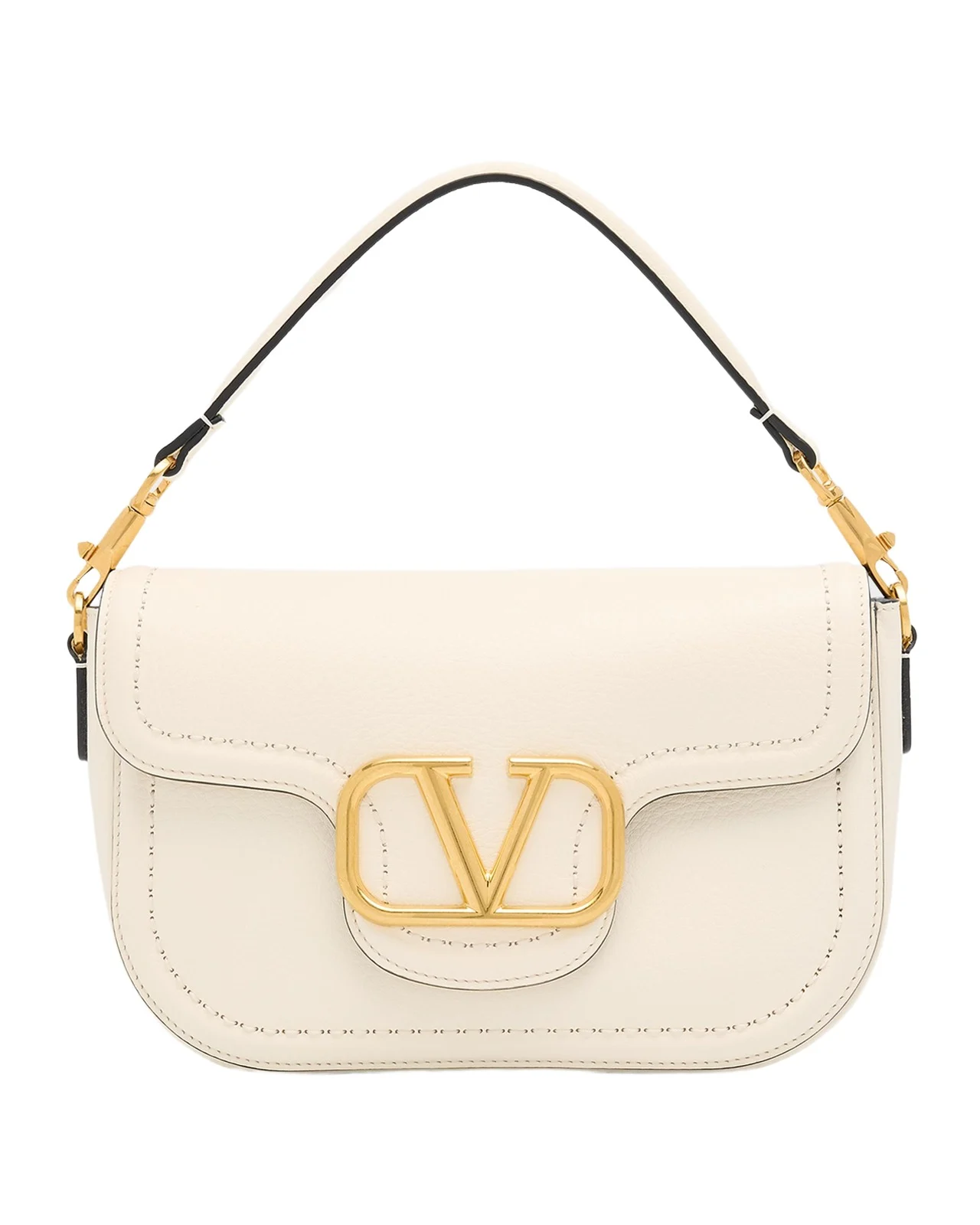 Valentino Garavani Loco VLOGO Flap Leather Shoulder Bag