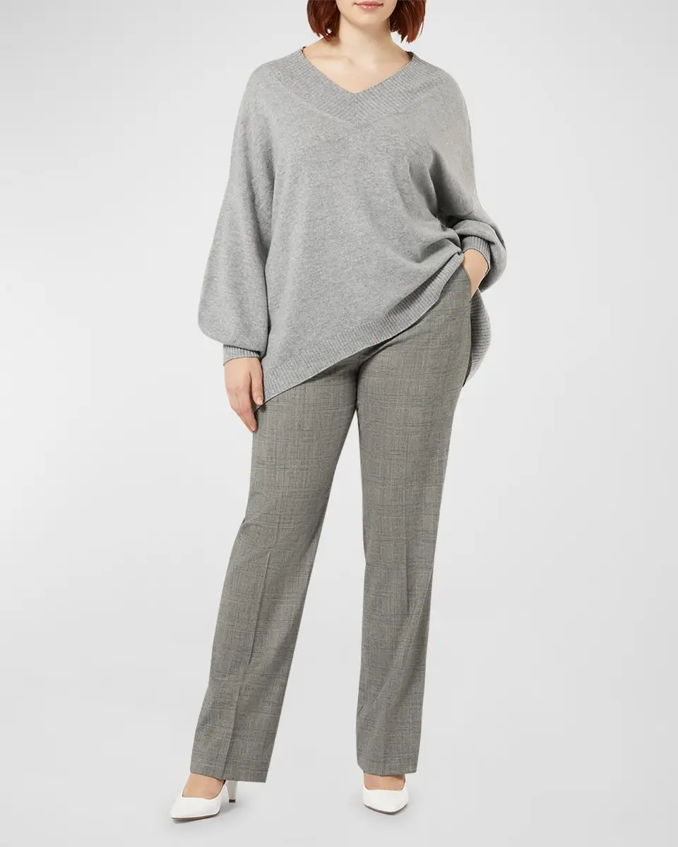 Marina Rinaldi Plus Size Edwige Straight-Leg Virgin Wool Pants | Thumbnail 3