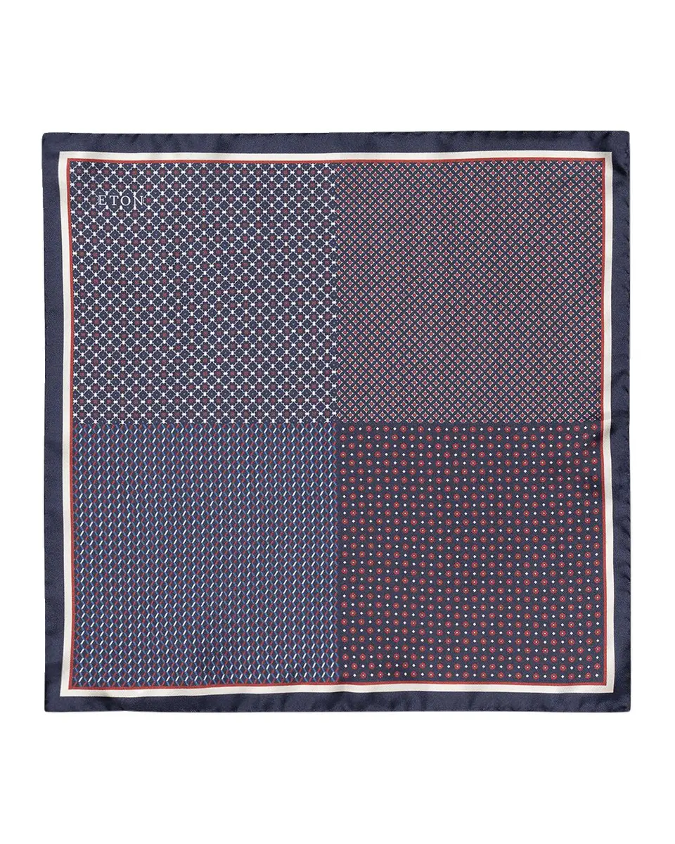 Eton Men's Four-Sided Silk Pocket Square | Thumbnail 3 Eton Men's Four-Sided Silk Pocket Square | Thumbnail 3