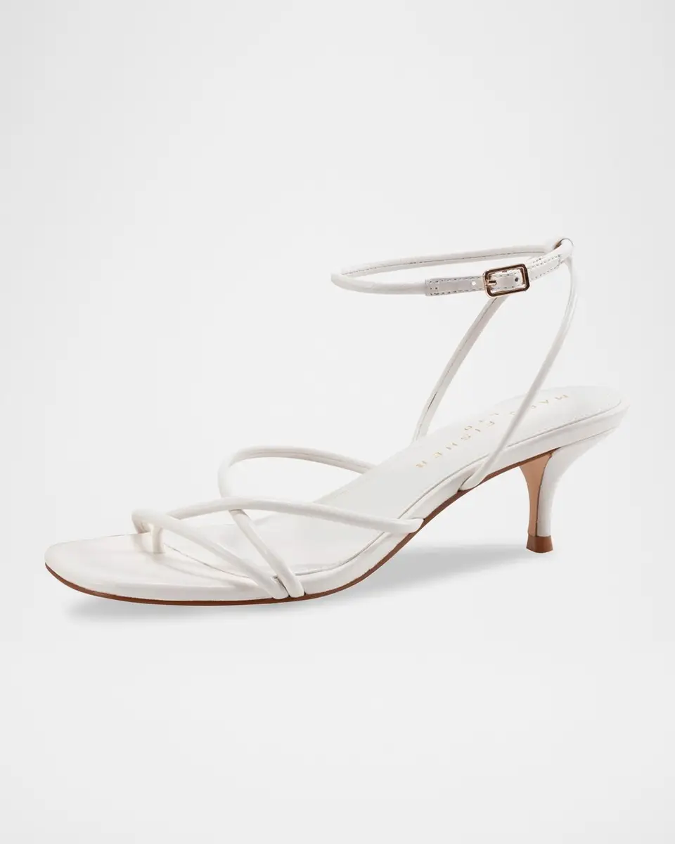 Marc Fisher LTD Ballen Tubular Leather Kitten Ankle-Strap Sandals | Thumbnail 3 Marc Fisher LTD Ballen Tubular Leather Kitten Ankle-Strap Sandals | Thumbnail 3