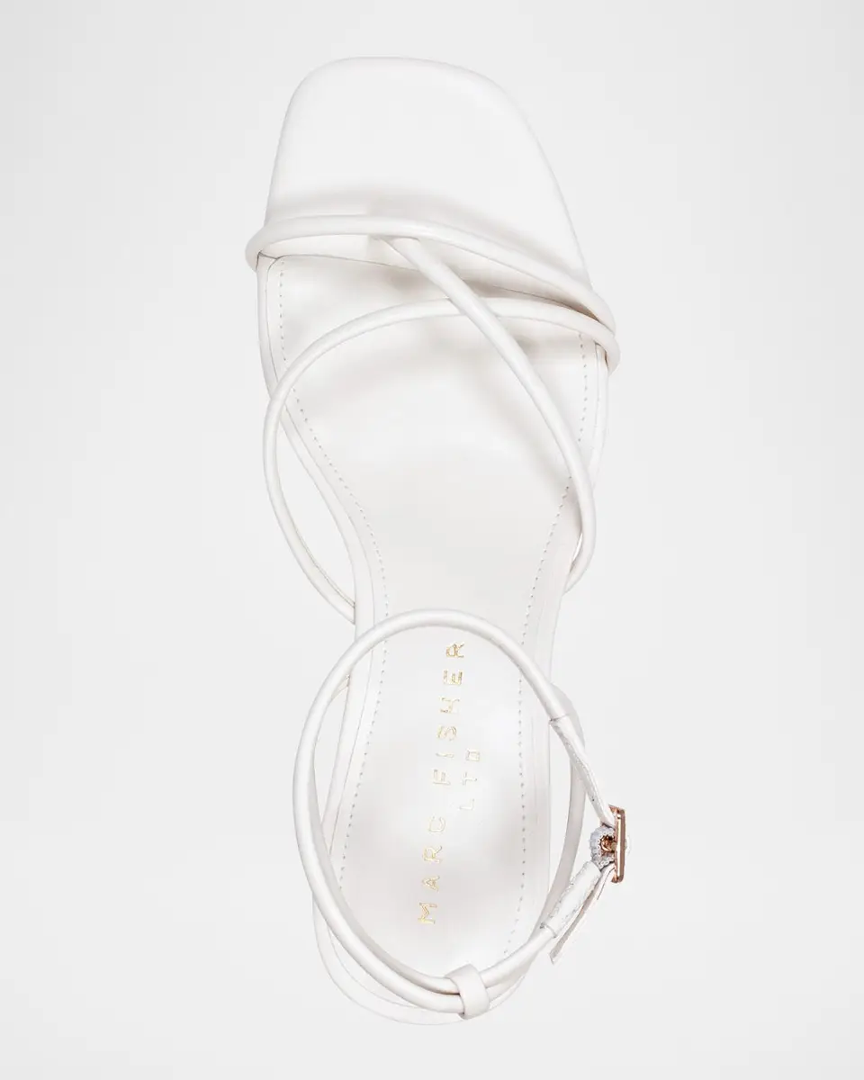 Marc Fisher LTD Ballen Tubular Leather Kitten Ankle-Strap Sandals | Thumbnail 4 Marc Fisher LTD Ballen Tubular Leather Kitten Ankle-Strap Sandals | Thumbnail 4