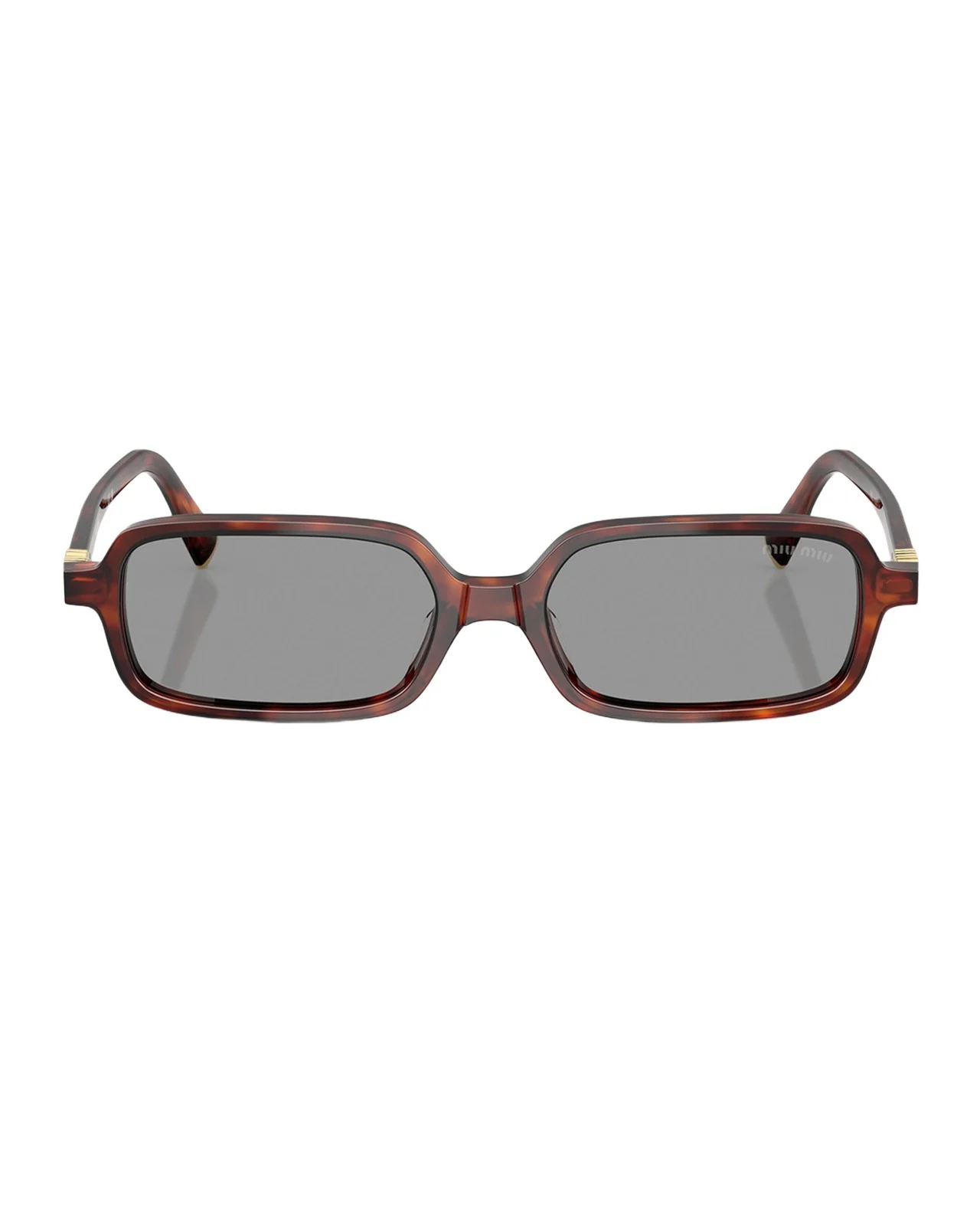 Miu Miu Logo Acetate Rectangle Sunglasses