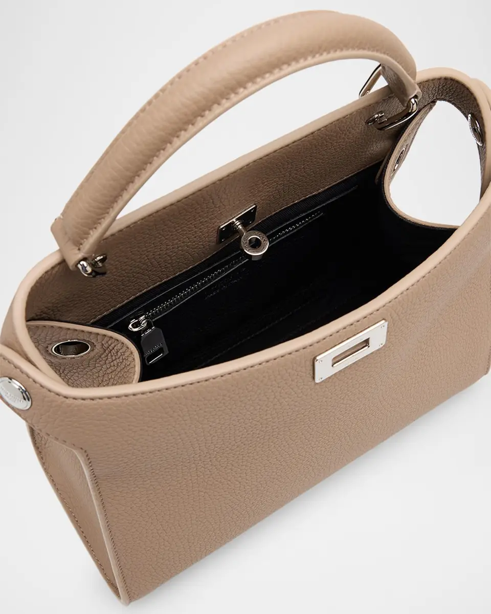 Michino Paris Lutece Mini Grained Leather Top-Handle Bag | Thumbnail 4