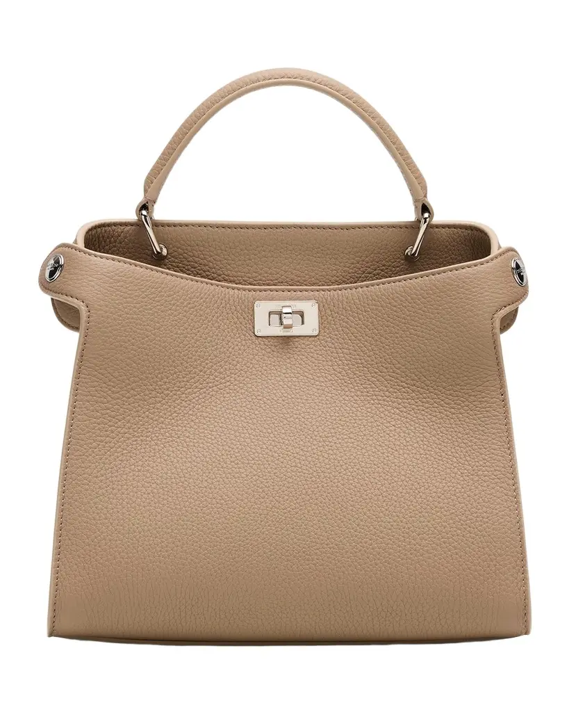 Lutece Mini Grained Leather Top-Handle Bag