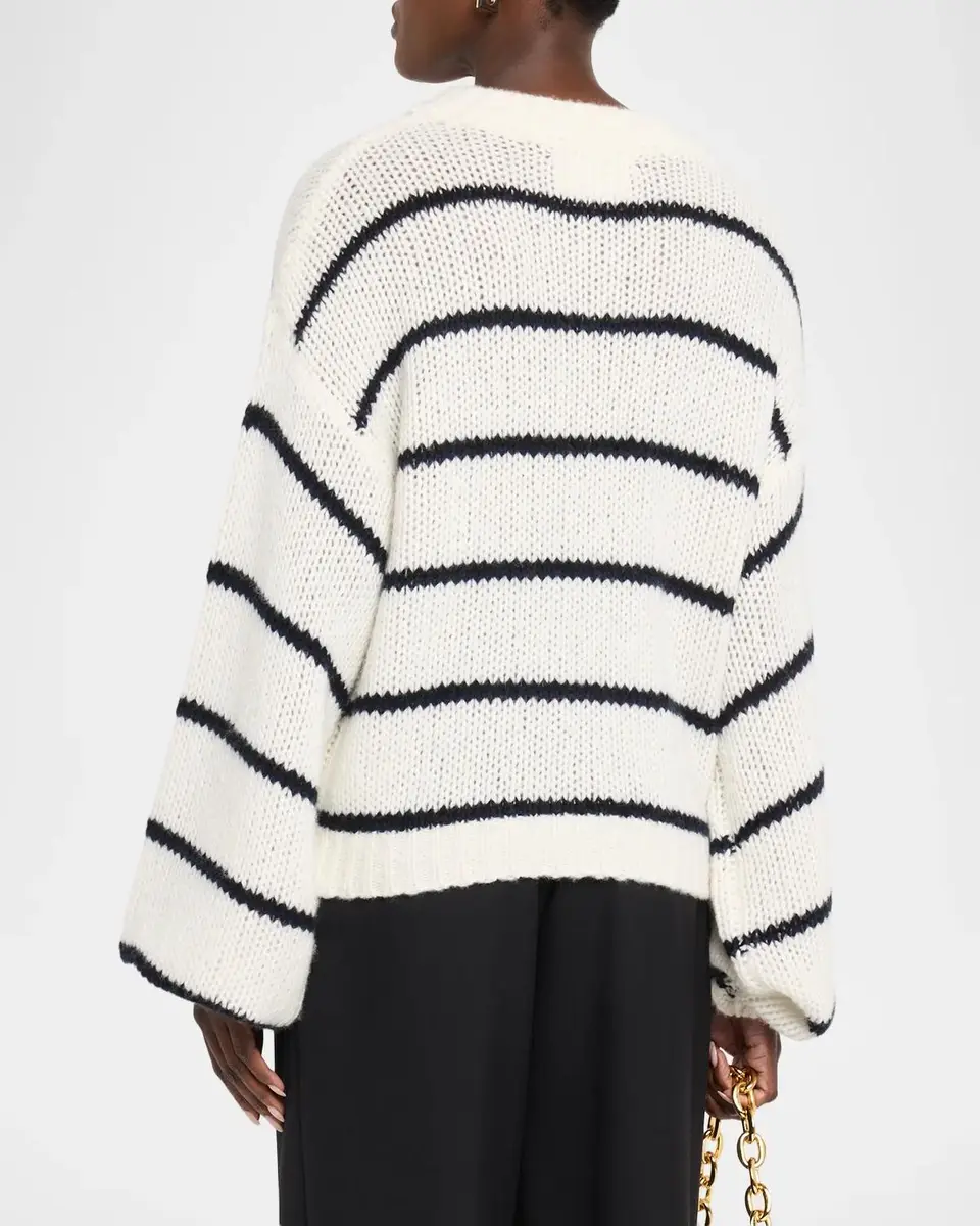 Lisa Yang The Sabelle Stripes Cashmere-Silk Sweater | Thumbnail 3 Lisa Yang The Sabelle Stripes Cashmere-Silk Sweater | Thumbnail 3