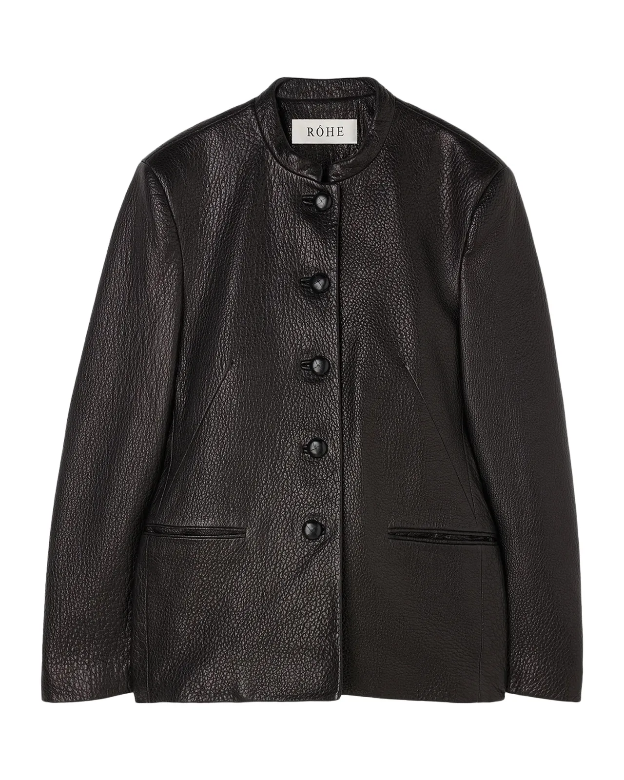 Shaped Grain Leather Jacket Shaped Grain Leather Jacket