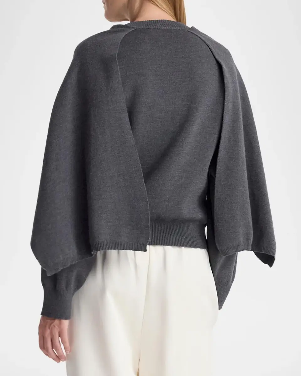 RÓHE Draped Cape Sweater | Thumbnail 3