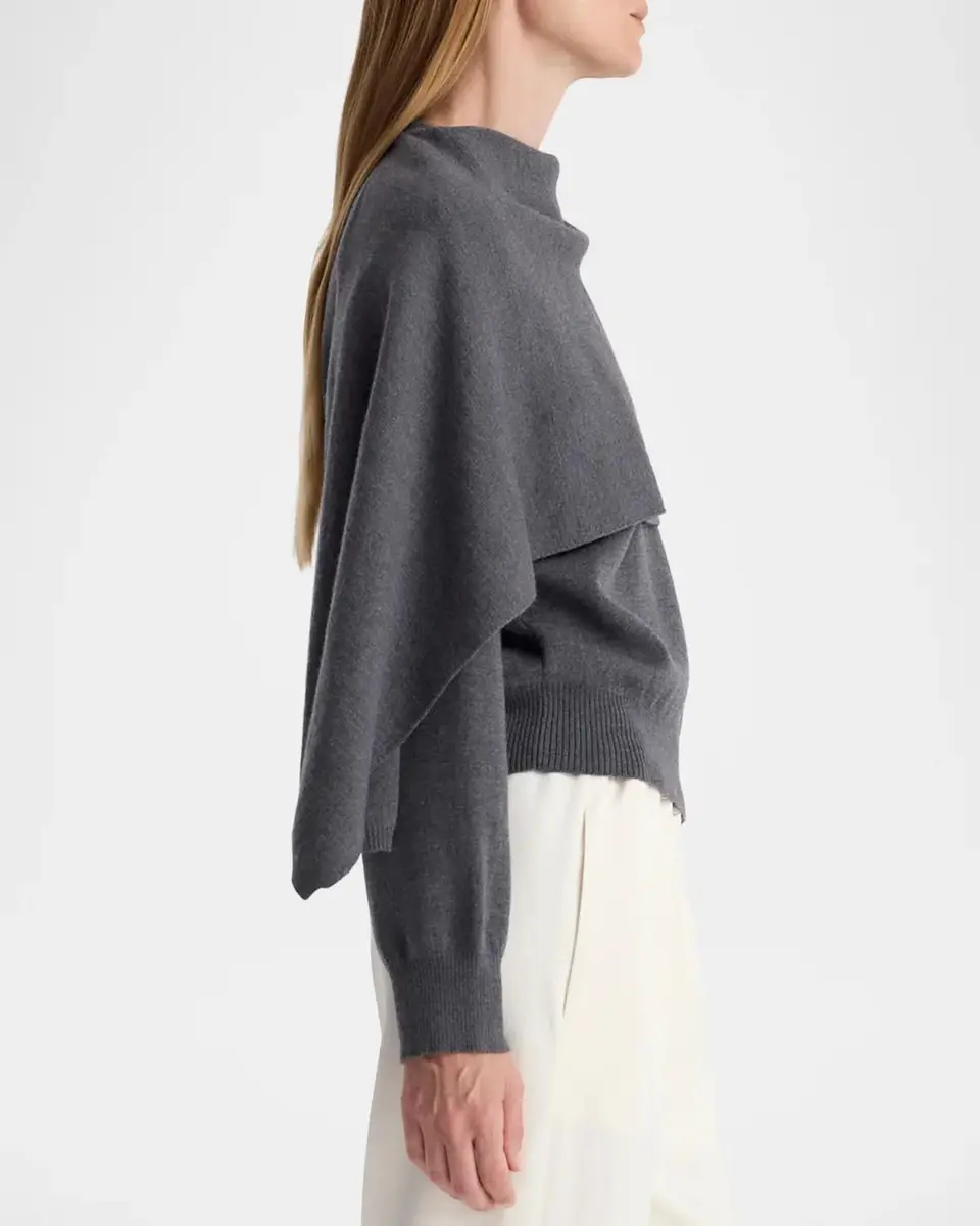 RÓHE Draped Cape Sweater | Thumbnail 6