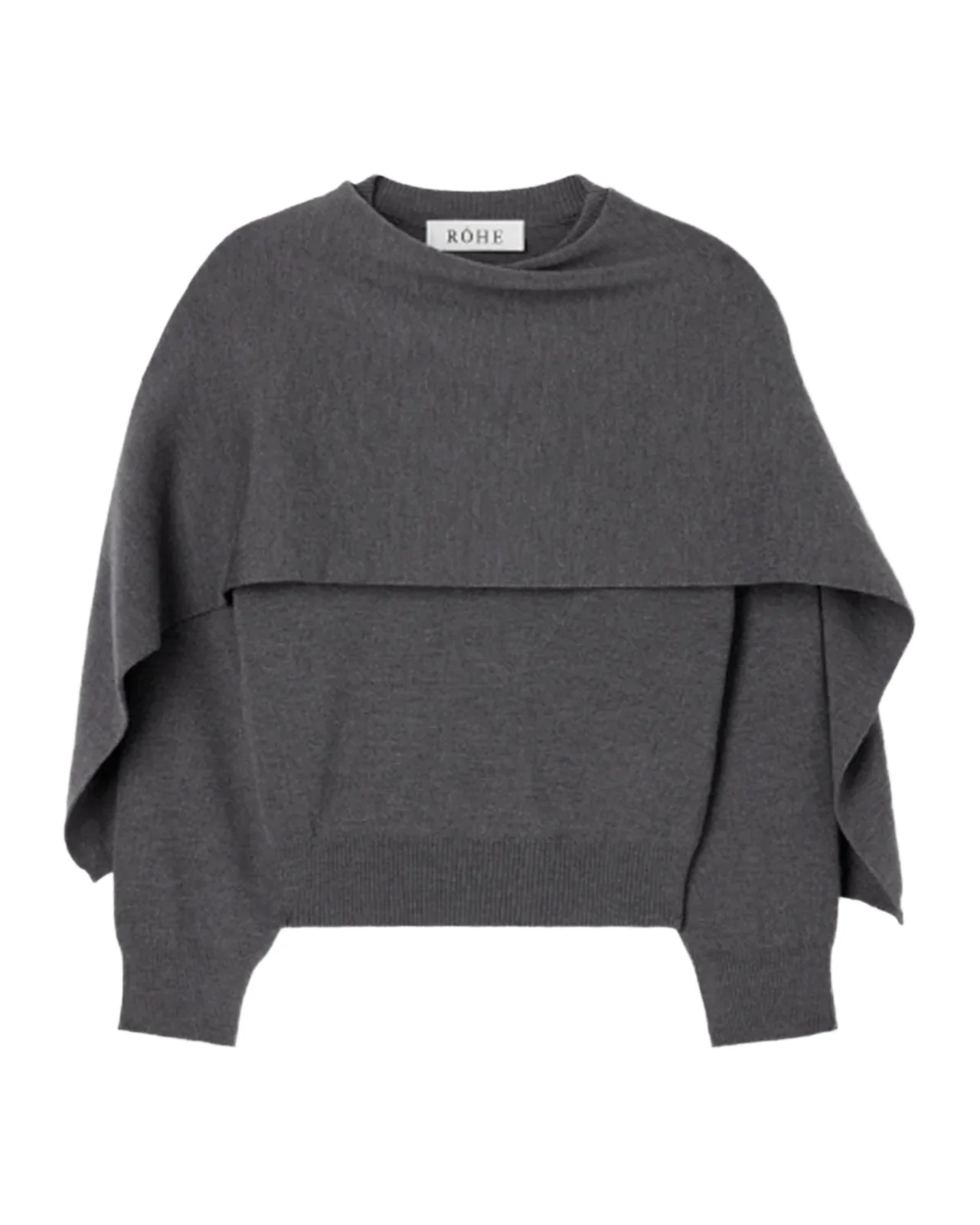RÓHE Draped Cape Sweater