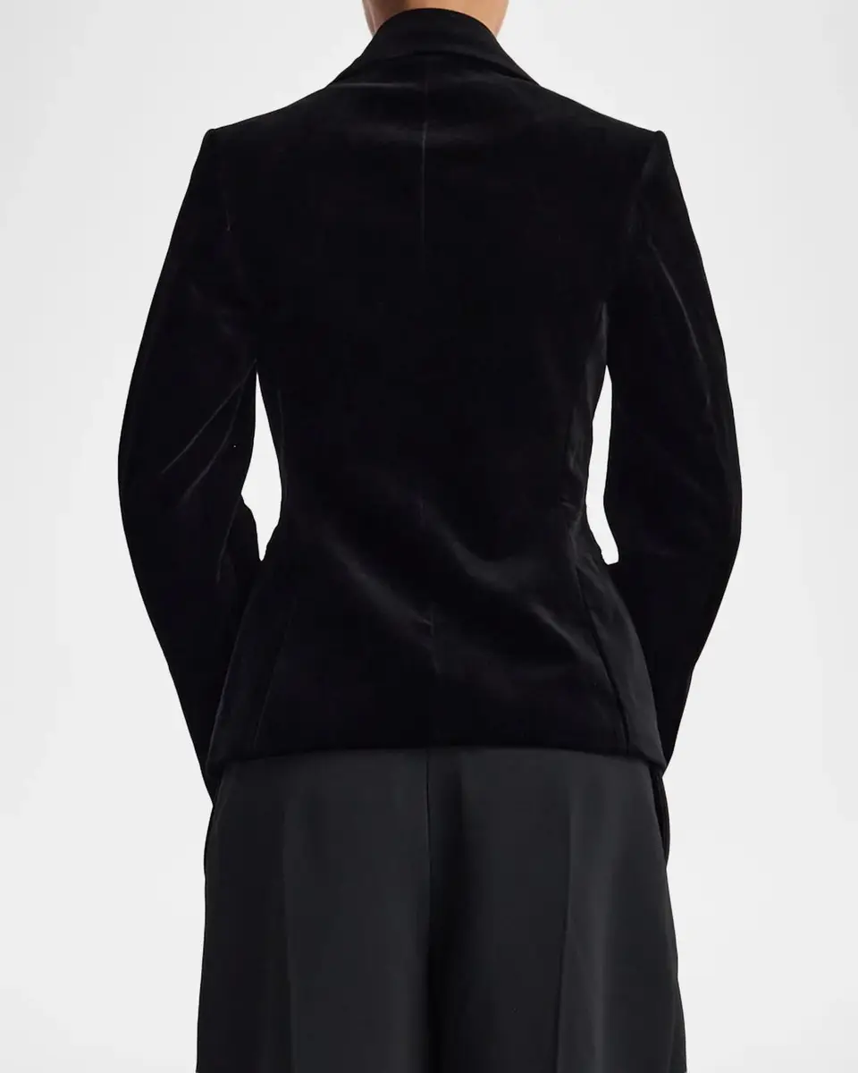 RÓHE Classic Fitted Velvet Jacket | Thumbnail 3 RÓHE Classic Fitted Velvet Jacket | Thumbnail 3