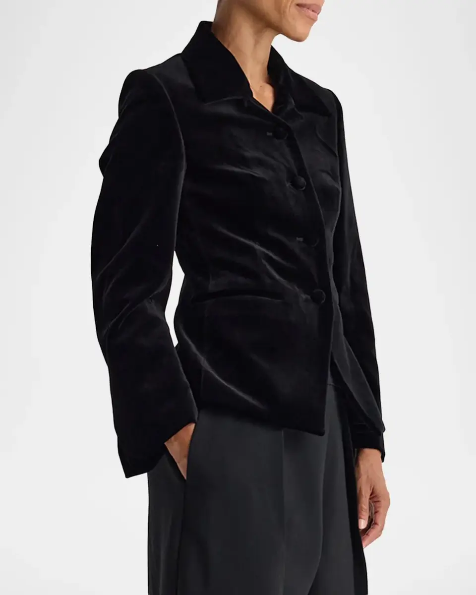 RÓHE Classic Fitted Velvet Jacket | Thumbnail 6 RÓHE Classic Fitted Velvet Jacket | Thumbnail 6