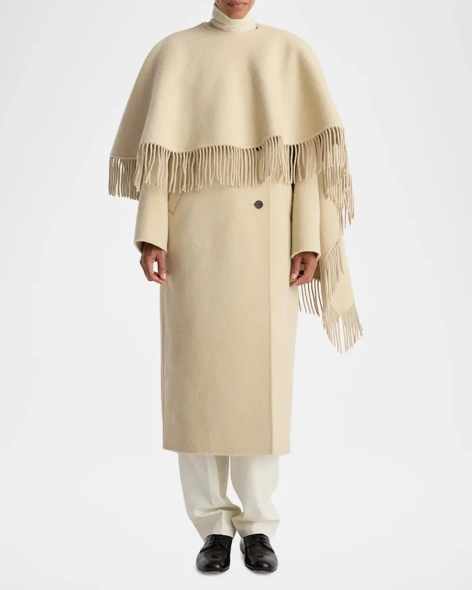 RÓHE Double-Faced Wool Fringe Coat | Thumbnail 2