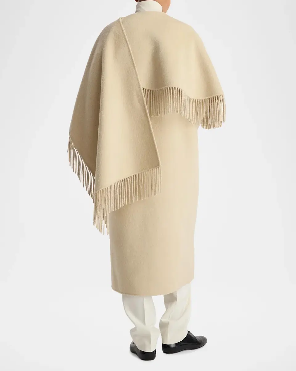 RÓHE Double-Faced Wool Fringe Coat | Thumbnail 3