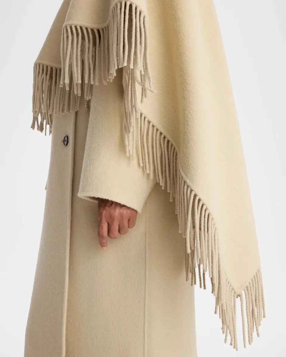 RÓHE Double-Faced Wool Fringe Coat | Thumbnail 5