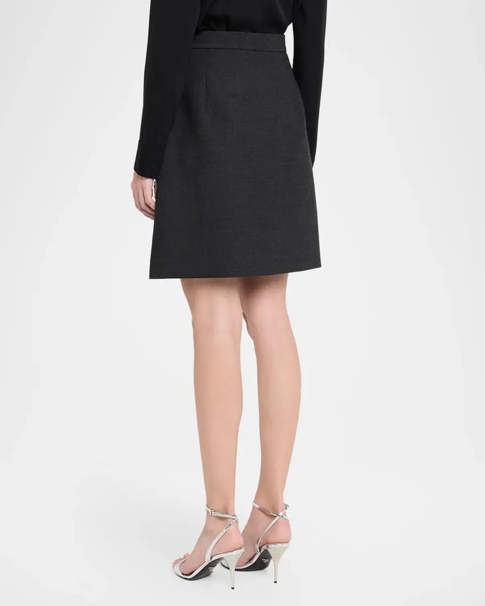 Dice Kayek Floral Embellished Wool Stretch Mini A-Line Skirt | Thumbnail 3 Dice Kayek Floral Embellished Wool Stretch Mini A-Line Skirt | Thumbnail 3