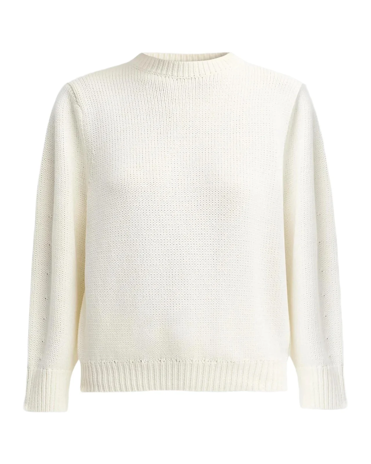 Oversized Cotton-Knit Crewneck Sweater Oversized Cotton-Knit Crewneck Sweater