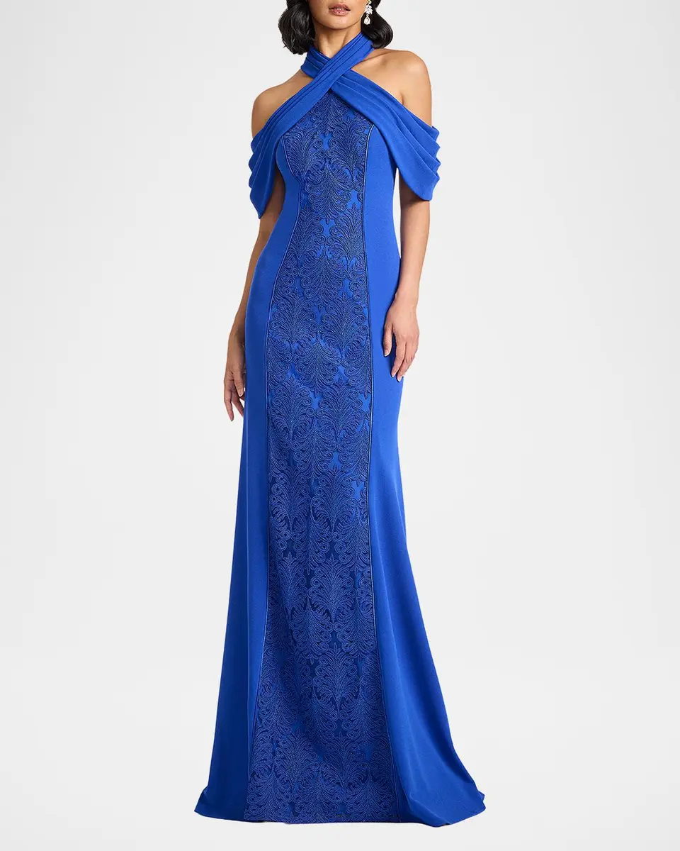 Tadashi Shoji Cold-Shoulder Corded Lace Gown | Thumbnail 2 Tadashi Shoji Cold-Shoulder Corded Lace Gown | Thumbnail 2