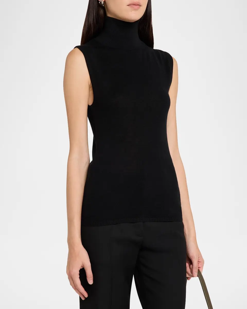 PRABAL GURUNG Sleeveless Turtleneck Sweater | Thumbnail 4 PRABAL GURUNG Sleeveless Turtleneck Sweater | Thumbnail 4