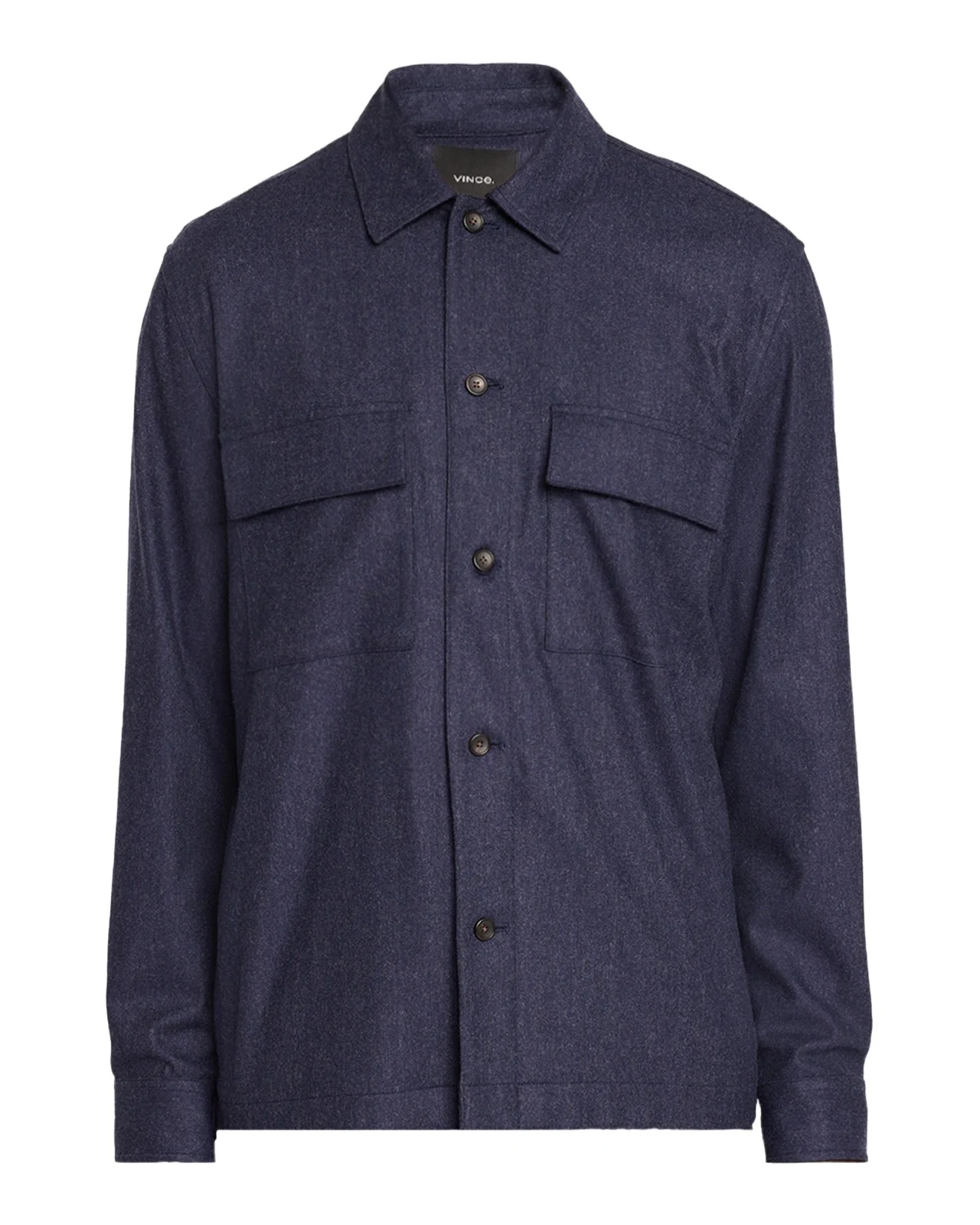 Vince Men's Wool-Blend Twill Overshirt