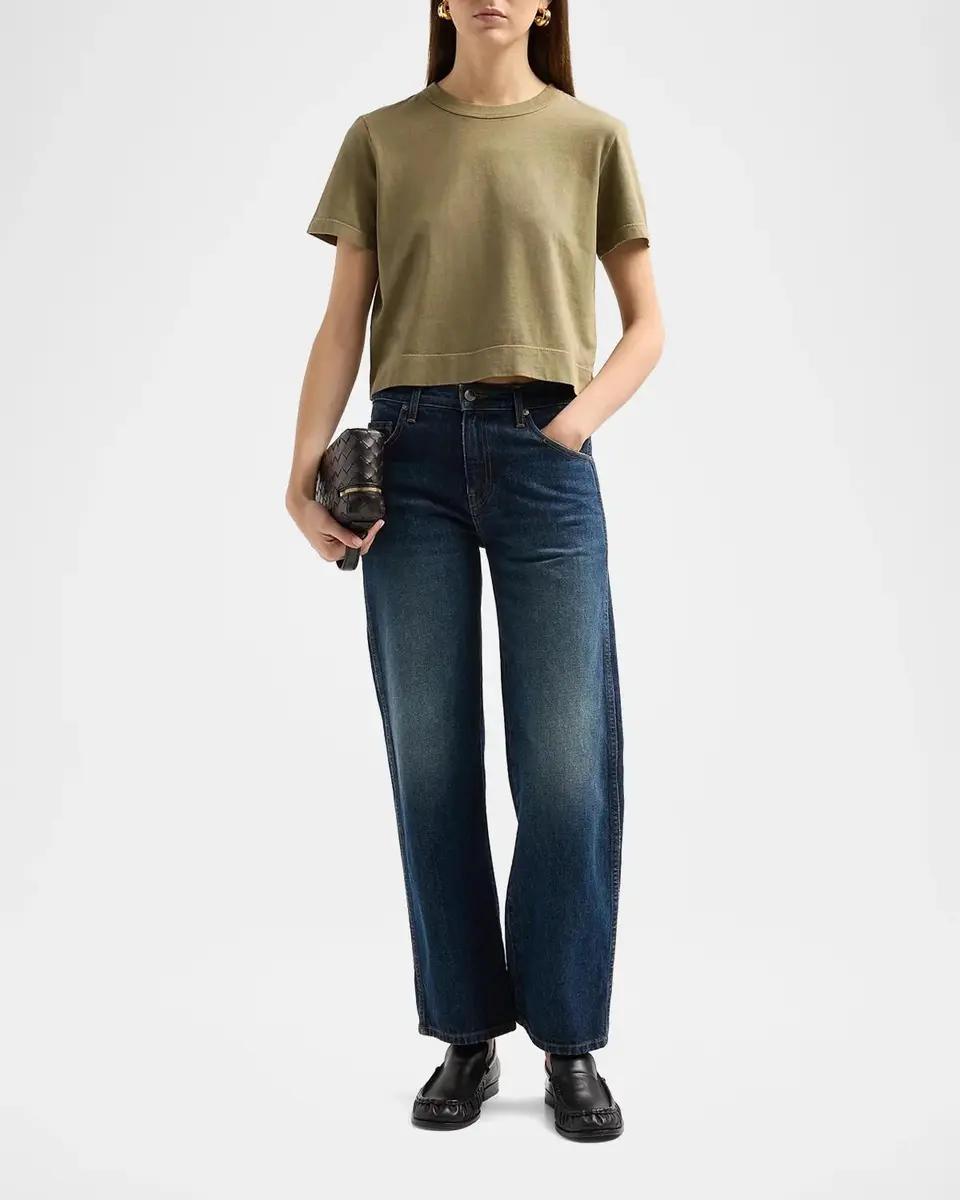 Frame The Boxy Cotton T-Shirt | Thumbnail 2 Frame The Boxy Cotton T-Shirt | Thumbnail 2