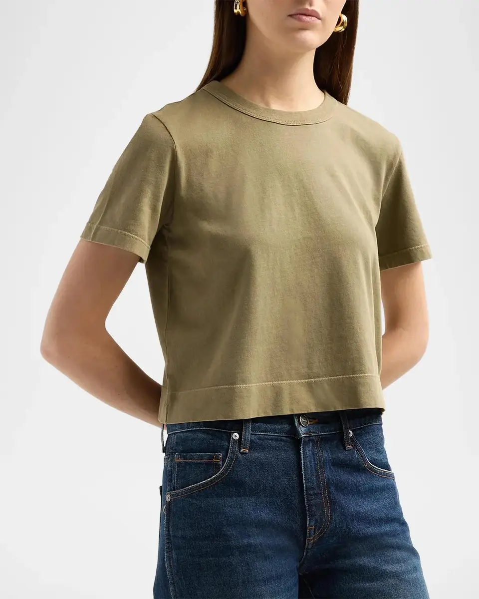 Frame The Boxy Cotton T-Shirt | Thumbnail 4 Frame The Boxy Cotton T-Shirt | Thumbnail 4