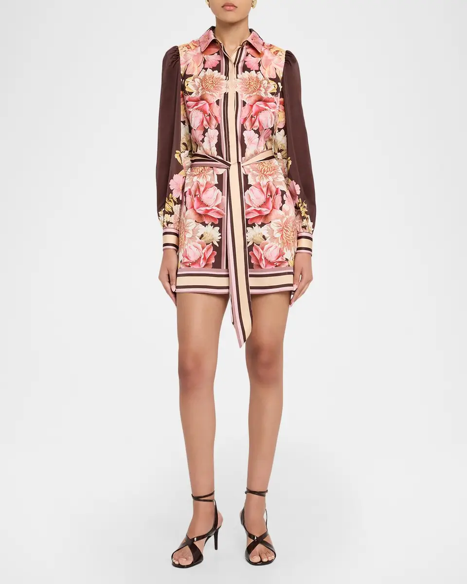 Misa Los Angeles Poppy Belted Mini Shirtdress | Thumbnail 2 Misa Los Angeles Poppy Belted Mini Shirtdress | Thumbnail 2