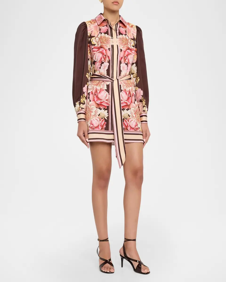Misa Los Angeles Poppy Belted Mini Shirtdress | Thumbnail 4 Misa Los Angeles Poppy Belted Mini Shirtdress | Thumbnail 4