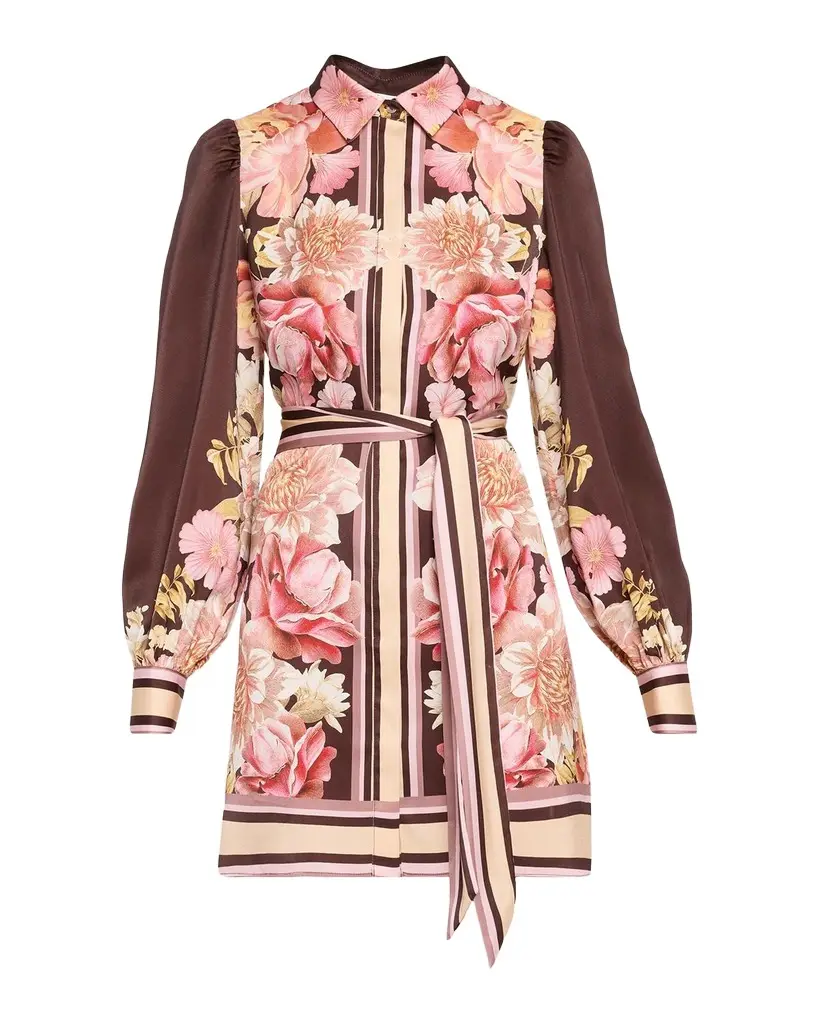 Poppy Belted Mini Shirtdress