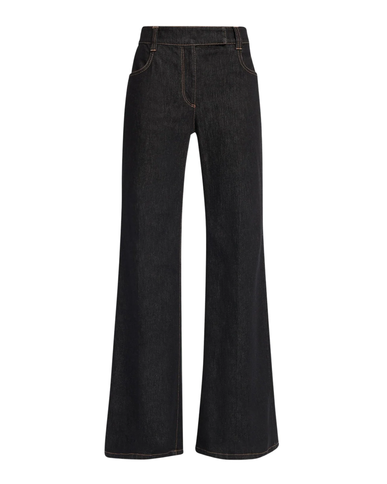 No Fade Stretch Denim Flared Jeans No Fade Stretch Denim Flared Jeans