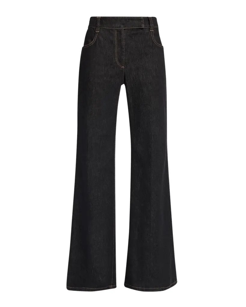 Brunello Cucinelli No Fade Stretch Denim Flared Jeans