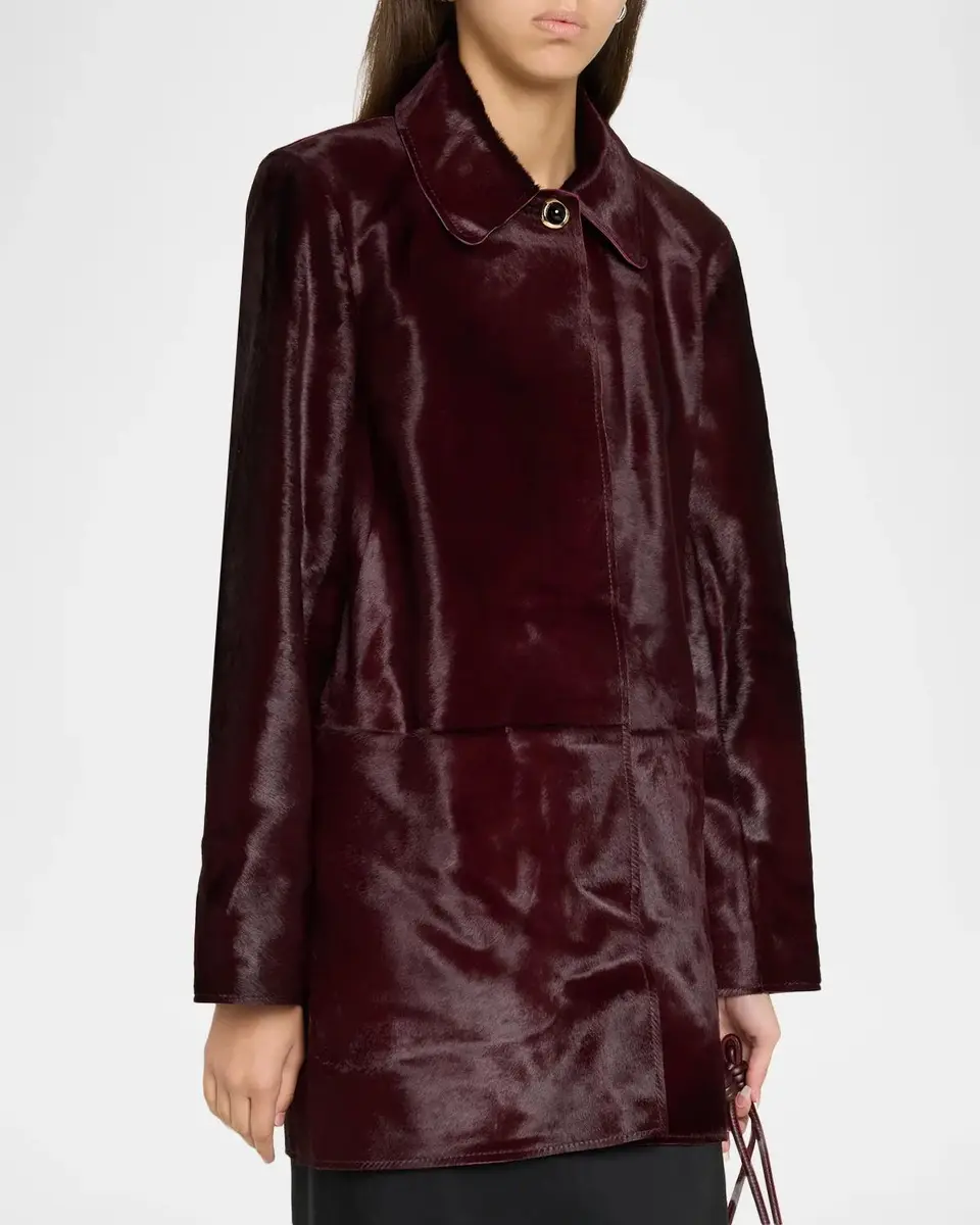 TANYA TAYLOR Nadia Calf-Hair Coat | Thumbnail 4
