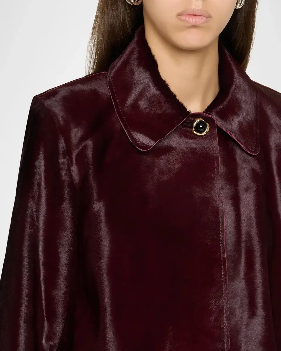 TANYA TAYLOR Nadia Calf-Hair Coat | Thumbnail 5