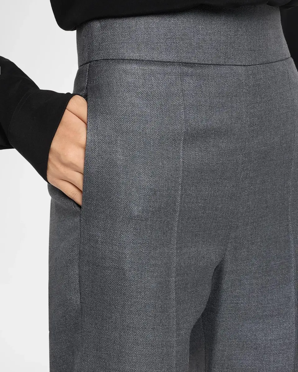 Valentino Garavani High Rise Wool-Silk Straight-Leg Trousers | Thumbnail 5 Valentino Garavani High Rise Wool-Silk Straight-Leg Trousers | Thumbnail 5