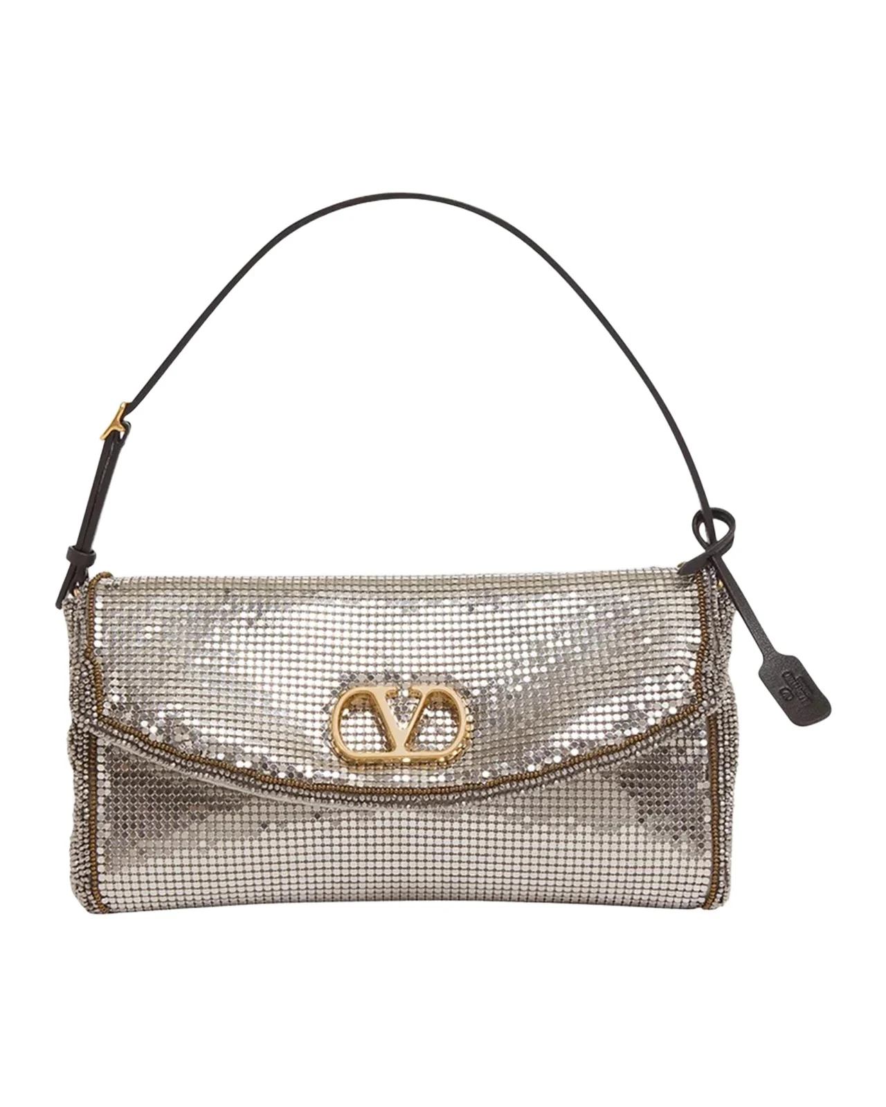 Valentino Garavani Devain Metal Top-Handle Bag