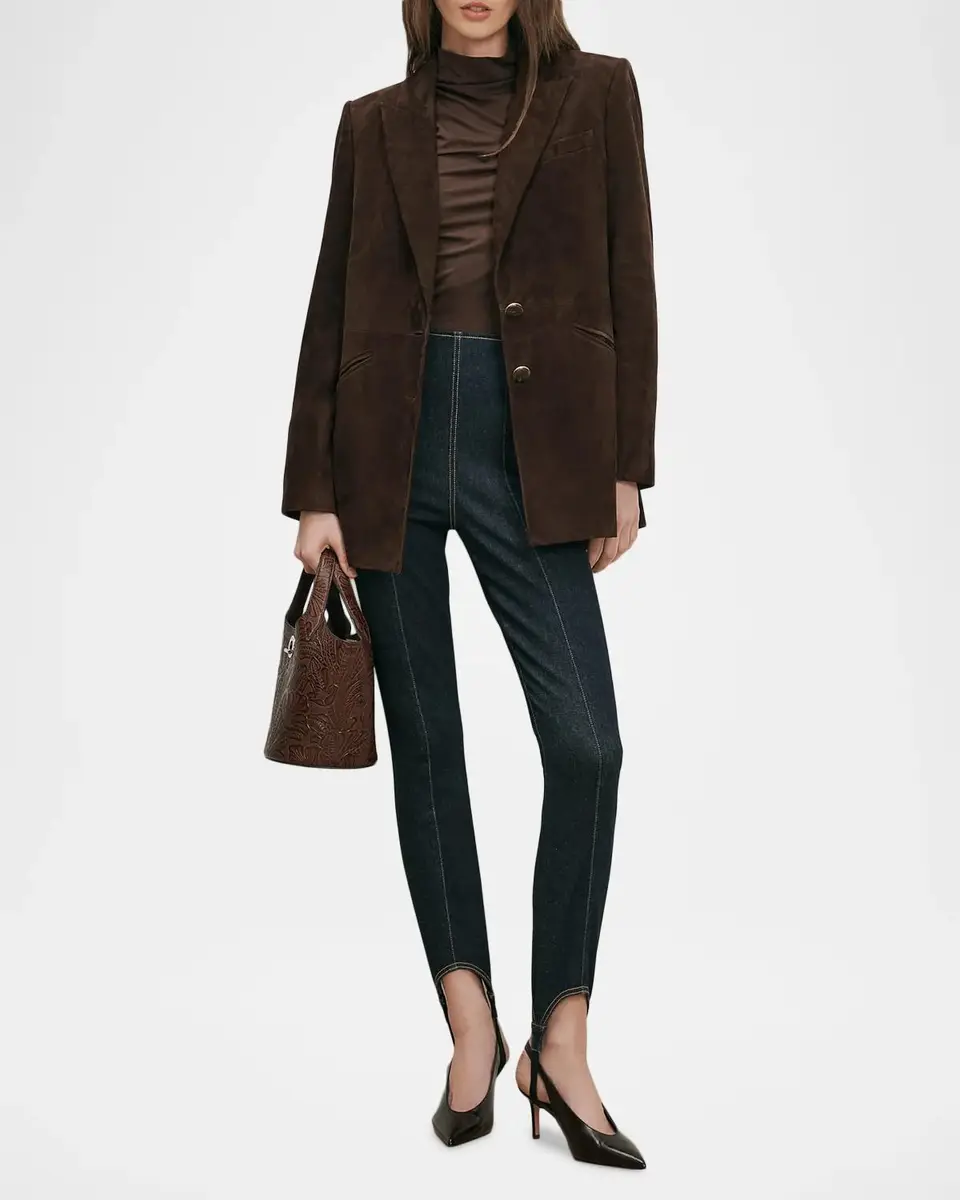Veronica Beard Maci Suede Dickey Jacket | Thumbnail 2 Veronica Beard Maci Suede Dickey Jacket | Thumbnail 2