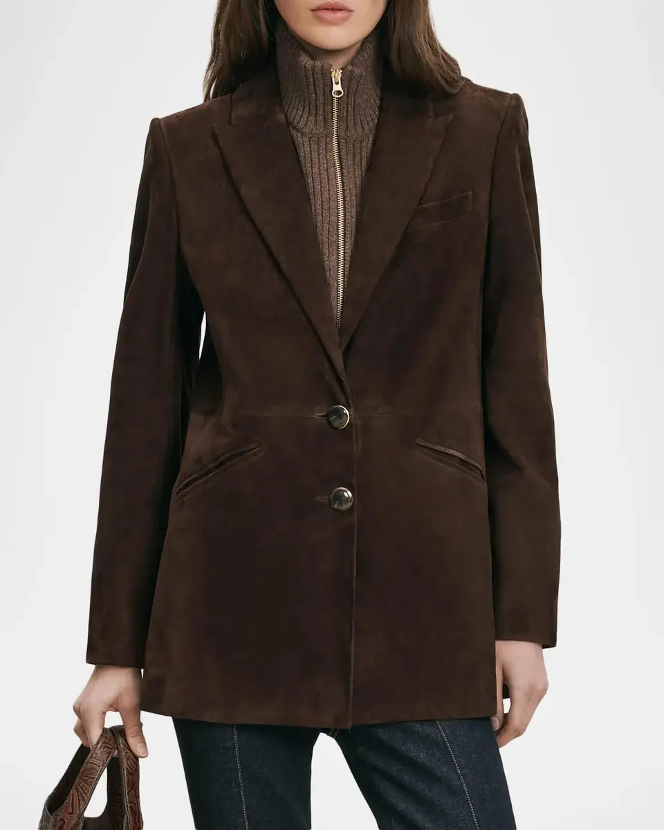 Veronica Beard Maci Suede Dickey Jacket | Thumbnail 4 Veronica Beard Maci Suede Dickey Jacket | Thumbnail 4