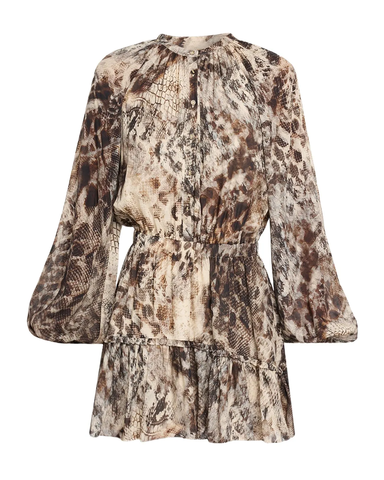 Ramy Brook Vivi Snake-Printed Mini Dress